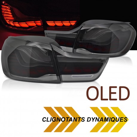 FEUX FUMES NOIRS OLED BMW SERIE 4 F32 F33 F36 F82 F83 2013-2021 (06250)