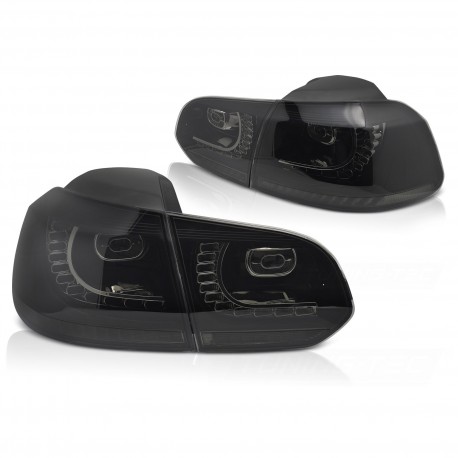 FEUX ROUGES FUMES FULL LED DYNAMIQUES VW GOLF 6 2008-2013 (06252)