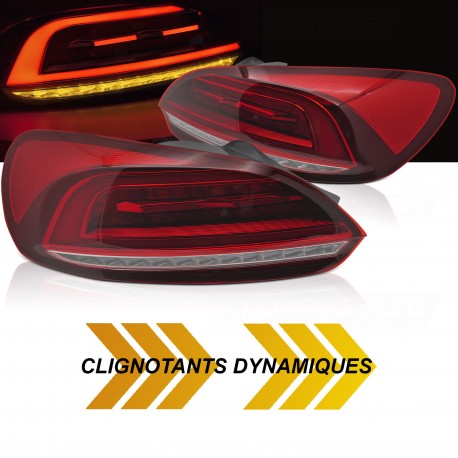 FEUX ROUGES FULL LED CLIGNOTANTS DYNAMIQUES VW SCIROCCO III 08-14 (06255)