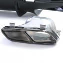 DIFFUSEUR NOIR AVEC DOUBLES SORTIES MERCEDES CLA C117 & X117 PH2 2016-2019 AMG (06259)