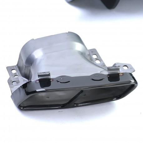 DIFFUSEUR NOIR AVEC DOUBLES SORTIES MERCEDES CLA C117 & X117 PH2 2016-2019 AMG (06259)