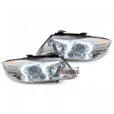 PHARES FEUX AVANTS ANGEL EYES CELIS BMW SERIE 3 E90 & E91 PHASES 1 05-08 (06061)