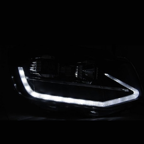 PHARES NOIRS FEUX DE JOUR CLIGNOTANTS LED DYNAMIQUES VW T6 2015-2019 (06207)