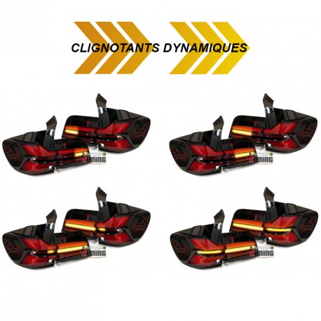 FEUX NOIRS FULL LED ET DYNAMIQUES LIGNE G05 BMW X5 E70 2007-2013 (06224)