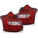 FEUX ARRIERES ROUGES CLAIRS LED BAR ET CLIGNOTANTS DYNAMIQUES FORD FOCUS 3 2011-2014 (06270)