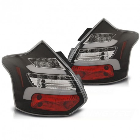 FEUX ARRIERES ROUGES CLAIRS LED BAR ET CLIGNOTANTS DYNAMIQUES FORD FOCUS 3 2011-2014 (06270)