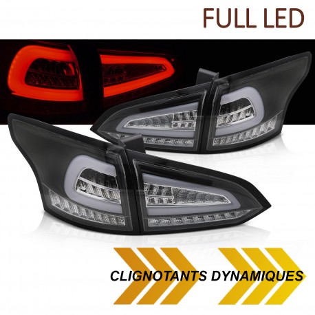 FEUX ROUGES CLAIRS FULL LED ET DYNAMIQUES FORD FOCUS 3 SW BREAK 11-18 (06277)