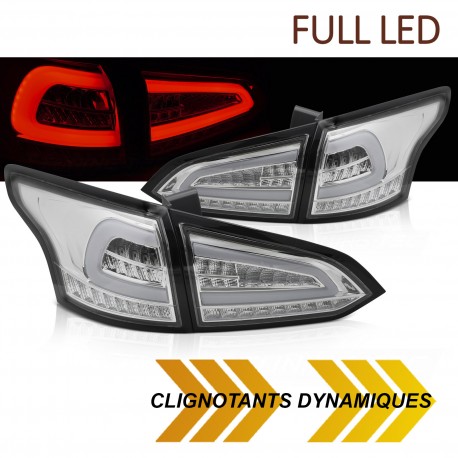 FEUX ROUGES CLAIRS FULL LED ET DYNAMIQUES FORD FOCUS 3 SW BREAK 11-18 (06277)