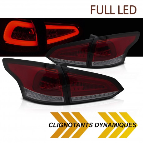 FEUX ROUGES CLAIRS FULL LED ET DYNAMIQUES FORD FOCUS 3 SW BREAK 11-18 (06277)