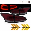 FEUX ROUGES CLAIRS FULL LED ET DYNAMIQUES FORD FOCUS 3 SW BREAK 11-18 (06277)