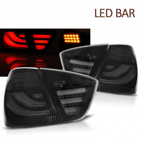 FEUX FUMES NOIRS LED BAR BMW SERIE 3 E90 BERLINE 2005-2008 (06288)