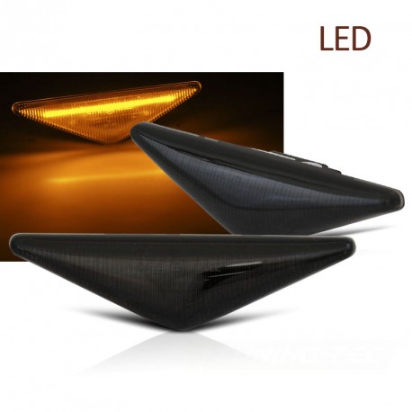 CLIGNOTANTS AILES LED NOIRS REPETITEURS LATERAUX FORD FOCUS 1 MONDEO MK3 (06290)