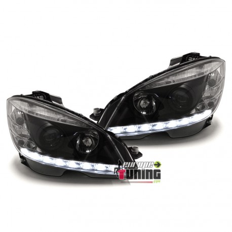 PHARES DIURNES DRLMECREDES W204  NOIRS  (02127)