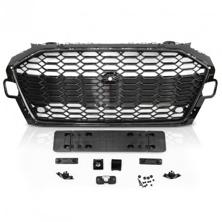 CALANDRE NOIRE GRILLE SPORT LIGNE RS4 AUDI A4 B9 2020-  (06294)