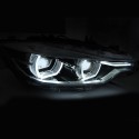 PHARES NOIRS FULL LED 3D BMW SERIE 3 F30 F31 2011-2015 (06298)