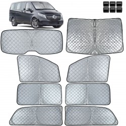 PARE SOLEIL INTEGRAL 8 ELEMENTS MERCEDES CLASSE V W447 2014-2023 (06312)