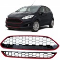 CALANDRE SPORT BORDURE ROUGE LOOK ST FORD FIESTA 2013-2017 (06314)