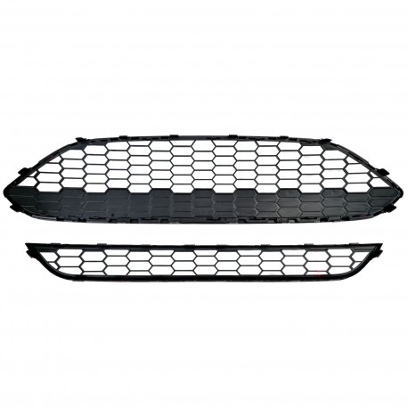 CALANDRE SPORT BORDURE ROUGE LOOK ST FORD FIESTA 2013-2017 (06314)