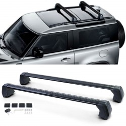 BARRES DE TOIT ALUMINIUM LAND ROVER DEFENDER  APRES 2019 (05979)