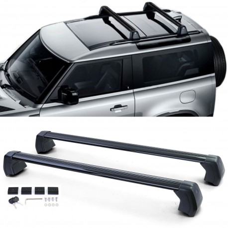 BARRES DE TOIT ALUMINIUM LAND ROVER DEFENDER  APRES 2019 (05979)