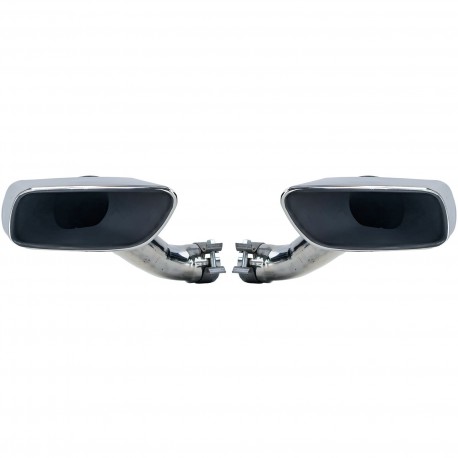 2 SORTIES ECHAPPEMENT CHROM SPORT PACK M POUR BMW X6 E71 30d 40d (06317)