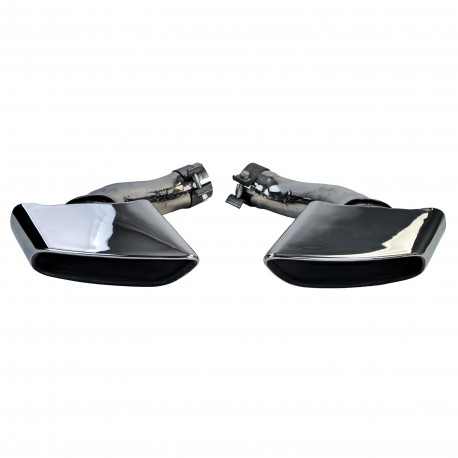 2 SORTIES ECHAPPEMENT CHROM SPORT PACK M POUR BMW X6 E71 30d 40d (06317)