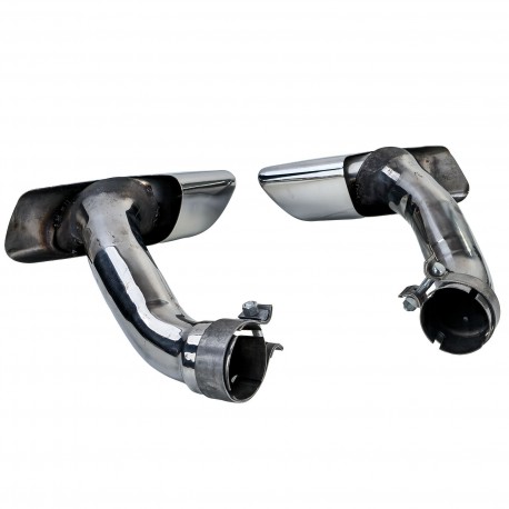 2 SORTIES ECHAPPEMENT CHROM SPORT PACK M POUR BMW X6 E71 30d 40d (06317)