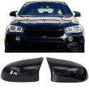 COQUES DE RETROVISEURS NOIRES BRILLANTES BMW X3 X4 X5 X6 (06319)