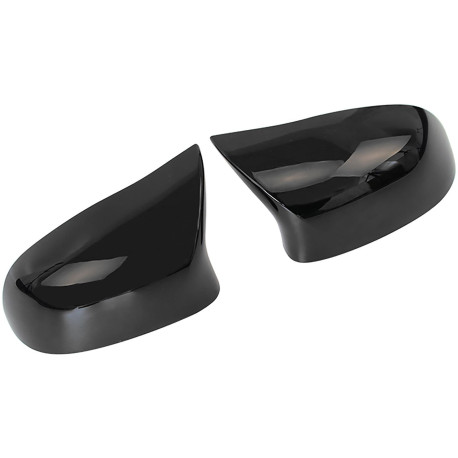 COQUES DE RETROVISEURS NOIRES BRILLANTES BMW X3 X4 X5 X6 (06319)