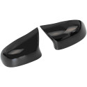 COQUES DE RETROVISEURS NOIRES BRILLANTES BMW X3 X4 X5 X6 (06319)