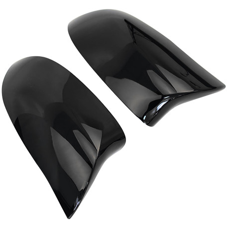 COQUES DE RETROVISEURS NOIRES BRILLANTES BMW X3 X4 X5 X6 (06319)
