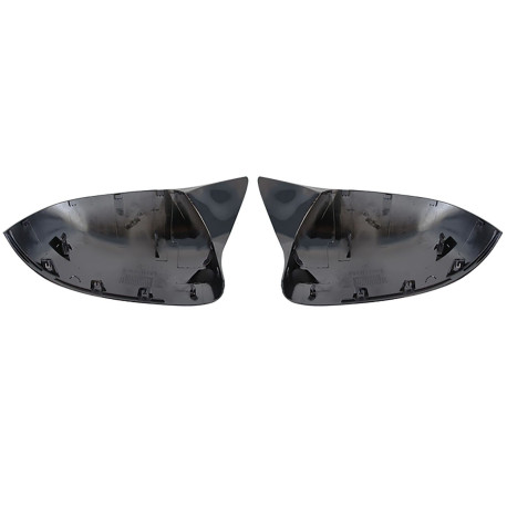 COQUES DE RETROVISEURS NOIRES BRILLANTES BMW X3 X4 X5 X6 (06319)