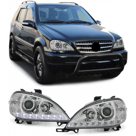 DEVIL EYES TUNING CHROM POUR MERCEDES ML W163 02-05 (00477)