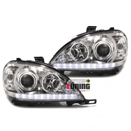 DEVIL EYES TUNING CHROM POUR MERCEDES ML W163 02-05 (00477)