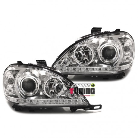 DEVIL EYES TUNING CHROM POUR MERCEDES ML W163 02-05 (00477)