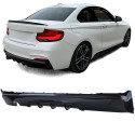 DIFFUSEUR SPORT NOIR BRILLANT BMW SERIE 2 COUPE F22 F23 218 220 PACK M (05896)