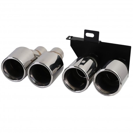 DIFFUSEUR SPORT DUPLEX AVEC SORTIE FACTICE NOIR BMW SERIE 5 F10 F11 520 523 525 528 530 (06326)