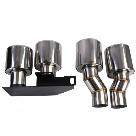 DIFFUSEUR SPORT DUPLEX AVEC SORTIE FACTICE NOIR BMW SERIE 5 F10 F11 520 523 525 528 530 (06326)