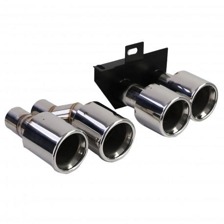 DIFFUSEUR SPORT DUPLEX AVEC SORTIES FACTICES NOIR BMW SERIE 5 F10 F11 520 523 525 528 530 (06327)