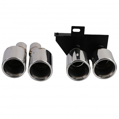 DIFFUSEUR SPORT DUPLEX AVEC SORTIES FACTICES NOIR BMW SERIE 5 F10 F11 520 523 525 528 530 (06327)