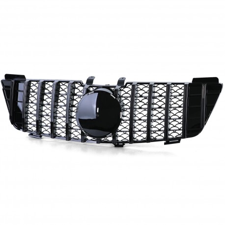 CALANDRE GRILLE PANAMERICANA LIGNE AMG GT-R FULL BLACK MERCEDES ML W164 PH1 2005-2008 (05703)