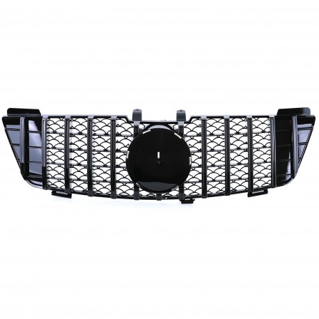 CALANDRE GRILLE PANAMERICANA LIGNE AMG GT-R FULL BLACK MERCEDES ML W164 PH1 2005-2008 (05703)