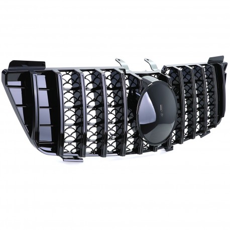 CALANDRE GRILLE PANAMERICANA LIGNE AMG GT-R FULL BLACK MERCEDES ML W164 PH1 2005-2008 (05703)
