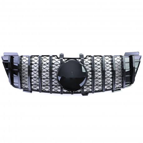 CALANDRE GRILLE PANAMERICANA LIGNE AMG GT-R FULL BLACK MERCEDES ML W164 PH1 2005-2008 (05703)