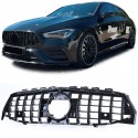 CALANDRE PANAMERICANA LIGNE AMG GT FULL BLACK MERCEDES CLA W118 C118 X118 2019- (05568)