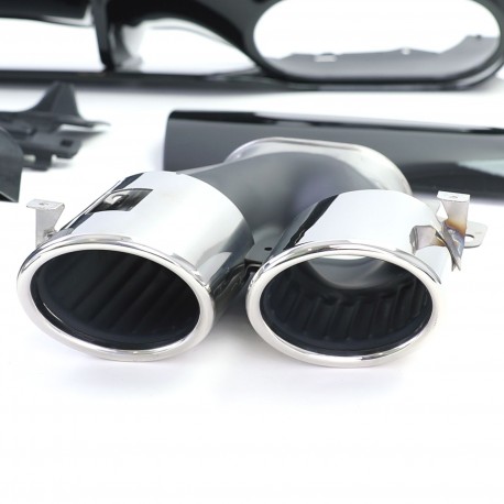 DIFFUSEUR NOIR AVEC DOUBLES SORTIES MERCEDES CLA C118 & X118 Ap 2019 (06334)