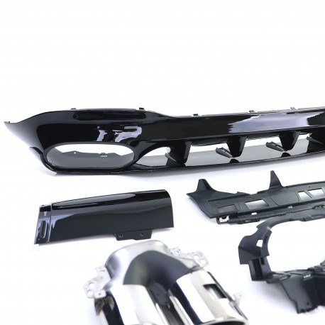 DIFFUSEUR NOIR AVEC DOUBLES SORTIES MERCEDES CLA C118 & X118 Ap 2019 (06334)