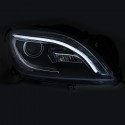 PHARES AVANTS NOIRS FEUX LED MERCEDES ML W166 2011-2015 (06342)