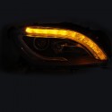 PHARES AVANTS NOIRS FEUX LED MERCEDES ML W166 2011-2015 (06342)