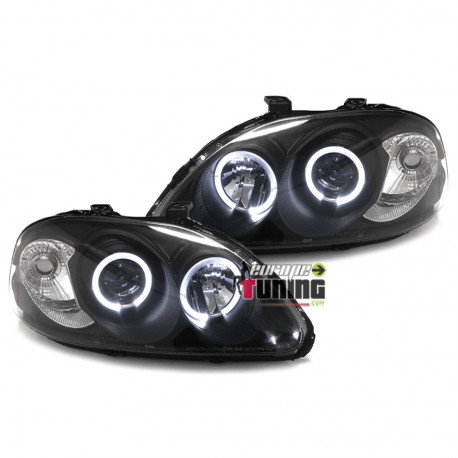 PHARES ANGEL EYES NOIRS HONDA CIVIC PH2 (10765)